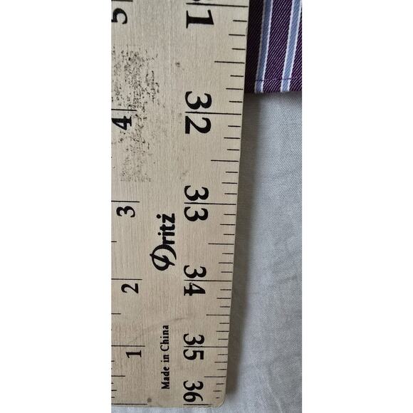 Perry Ellis Portfolio Mens Large Button Down Shirt 16 32/33 Pinstripe - Picture 5 of 6